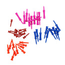 40PCS Mixed Colors 4-SIZE Plastic Castle Golf tees Height Control
