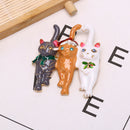 Fashion Three Christmas Cat  Brooch Animal Pin Corsage Elegant Jewelry Gift FT