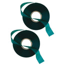 2 Roll - 150 Feet x 1/2'' Stretch Tie Tape Plant Ribbon Garden Green Vinyl Stake