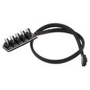 Host Case PC Cooler Cooling Fan Power Cable 1 Female to 5 Male 4Pin Socket