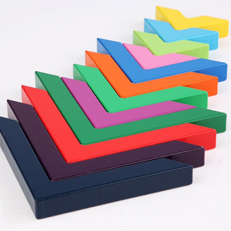 Rainbow Stacking Game Building Nesting Blocks Preschool Learning Jigsaw Toys