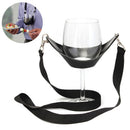 Portable Wine Sling Yoke Glass Holder Support Strap for Birthday Party Gift LJ