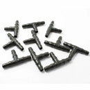 100Pc Plastic Tee joint Hoses Coupling Connector Irrigation Drip System 4mm/7mm