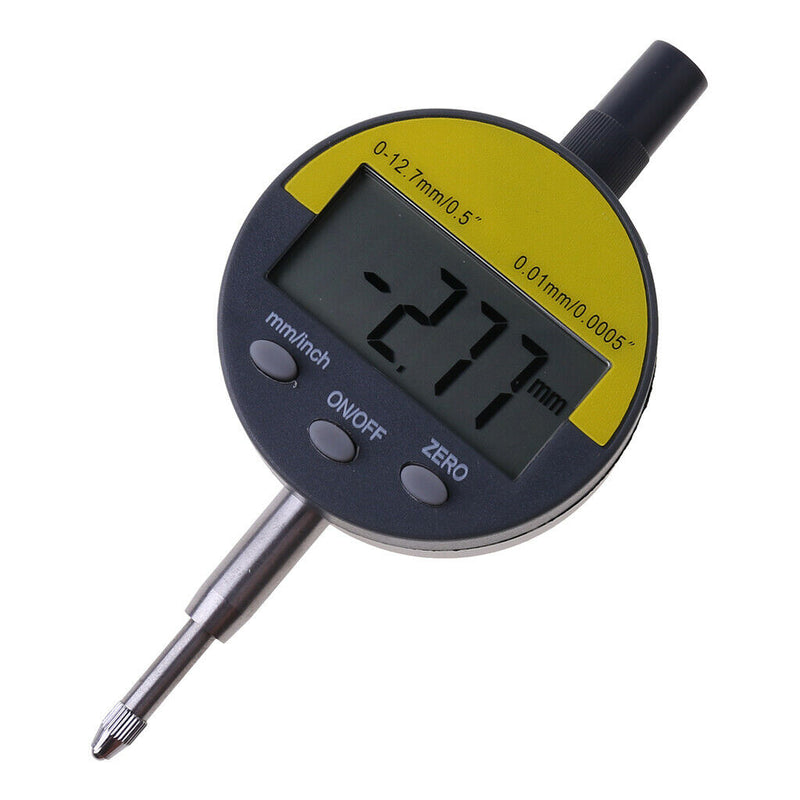 Digital Dial Indicator 0-12.7mm/0.5" Gauge Range 0.01mm/0.0005" Precision Tools