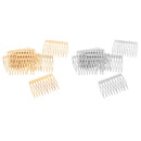 20pcs Lot Women Lady Alloy Hair Clips Side Combs 10-Teeth DIY Hair Pins 56mm