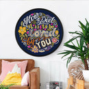 DIY Letter Special Shaped Diamond Painting Mural w/Tassel Home Wall Decor