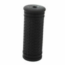 2 Pcs Black Texture Non-slip Rubber Handlebar Grip for Bike Bicycle