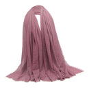 2PCS Muslim Jewish Women's Soft Cotton Long Scarves Hijab Turban Headscarf