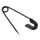Metal Fastening Tool Safety Pins 0.8 x 0.2 Inch 100 Pcs Black I8J9