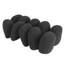 10Pcs Black Microphone Grill Foam Cover Audio Mic Shield Sponge Cap Holder A