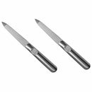 2PCS Stainless steel nail file double-sided matte armor beauty tools Yangji U5D9