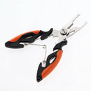 Stainless Steel Fishing Pliers, Curved Nose Hook Remover, Line Cutter Tool