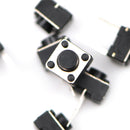 20pcs 2 pins Middle Feet 6*6*5mm Switch Tactile Push Button Switches Gn