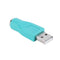 2pcs PS/2 Female to USB Male Adapters Converters for PC Keyboard Mouse Mice
