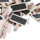 50 Mini blackboard wood message slate rectangle clip clip panel card memos  X3R8