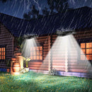 18 LED Waterproof Motion Sensor Solar Powered Wall Lamps for Outdoor Decor