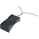 Plastic 2 x 3.7 V 18650 Battery Holder Case Black