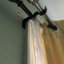 3Pcs/Set Curtain Rod Brackets Heavy Duty Double Rod Holders Durable Metal C F4U8