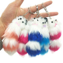 Cute Plush Fox Keychain Creative Bags Hanging Backpack Phone Pendant Accessor JR