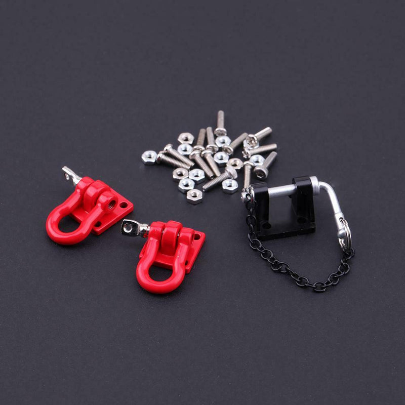 3pcs Metal Lock Catch Chain RC Car Crawler Accessories for Traxxas Redcat