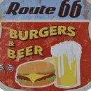Shield Metal Tin Sign Wall Art Plaque US Highway Road Sign Motel Cafe Decor