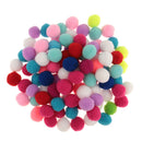 500X Mixed Colours Craft Pom Poms Mini Pompoms Children's Craft Project 30mm