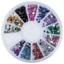 1.5mm 1800 Nail Art Rhinestone Glitter Tip Mix Gems