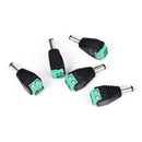 5 x 5.5x2.1mm male jack dc power adapter connector plug for cctv camera Chic  3C