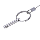 Stainless Steel Bimini top Ball pin with Lanyard - Ball pin Style