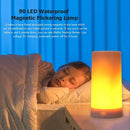 90 LED Waterproof Magnetic Flickering Light Courtyard Balcony Flame Lamp