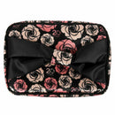 Toiletry Cosmetic Storage Large Travel Makeup Bag with Sweet Bow Handle and