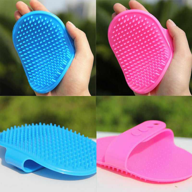 Popular Dog Cat Bath Brush Comb Hair Rubber Glove Pet Hair Grooming Mitt  3C