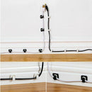 18 Pc line Cord Wire Line Organizer Clips Fixer Fastener Tidy Holder Desk W