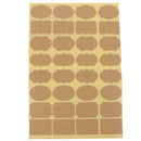 3 Sheets Empty Kraft Paper Essential Oil Perfume Bottle Roller Labels Stick-B3C