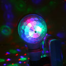 1pc E27 6W Double-Headed LED Ball Stage RGB Light Bulb Rotating Lamp Party Disco