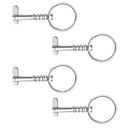 4xStainless Steel Quick Release Pin Pull Ring For Boat Bimini Top Deck Hinge