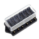 6 Way Fuse Holder Box Car Vehicle Circuit Blade Fuse Box Block LED Indi dsf BWN