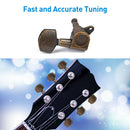 Pack of 6 Alloy Guitars String Tuning Pegs Keys Replacement DIY Red Bronze