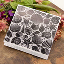 Conch Shell Print DIY Scrapbook Plastic Embossing Template Folder Stencil