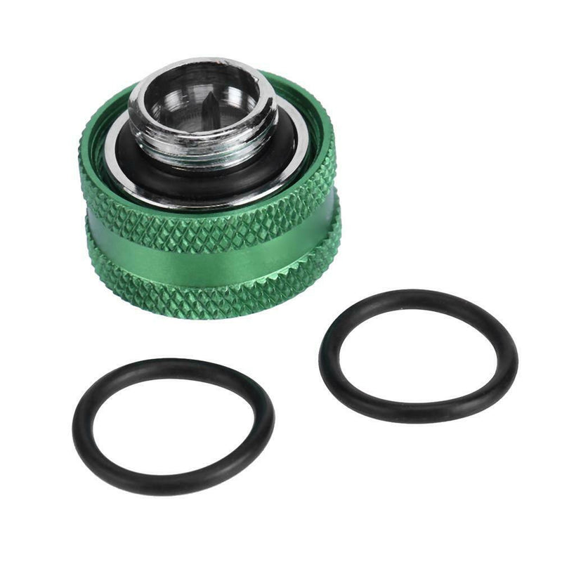 G1/4 Thread Rigid Tube 14mm Hard Tube Extender for PC Water Cooling(Green)