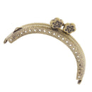 8.5cm Metal Plum Blossom Frame Kiss Clasp Lock Arch for Bags Making Bronze