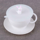 Silicone Cartoon Anti-Dust Cup Cover Sealing Rabbit Leakproof Coffee Cap