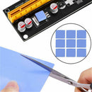 100pcs Blue GPU CPU Cooling Heatsink Silicone Thermal Conductive Pad 100*100*1mm