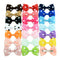 20Pcs Baby Girls Dot Hair Bows Band Boutique Alligator Clip Grosgrain Ribbon FT