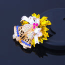 New Crystal Rhinestone Enamel Brooch Pin Wedding Party Christmas Gift Jewel