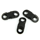 10Pcs Buckles Black For Para cord Bracelets Plastic Clasp Side Release New
