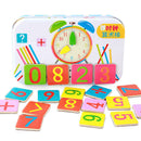 Wooden Math Number Stick Magnetic Puzzle Children Kids Education Calculate Game