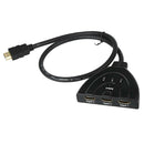 Lovoski HDMI Switch Switcher Selector Splitter 3Port Hub Box 1080P For HDTV