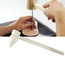 10pcs Mini Wooden Hammer Mallet for Leather Craft Carving Stamping Kids Pounding