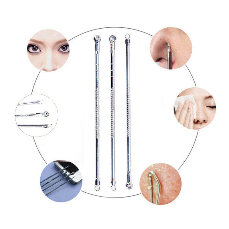 3Pcs Blackhead Remover Tool Acne Pimple Extractor Professional Blackhead Need Bj